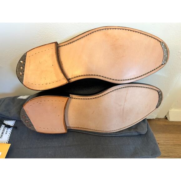 Thom Browne Black Leather Sole Longwing Derbys main image 9